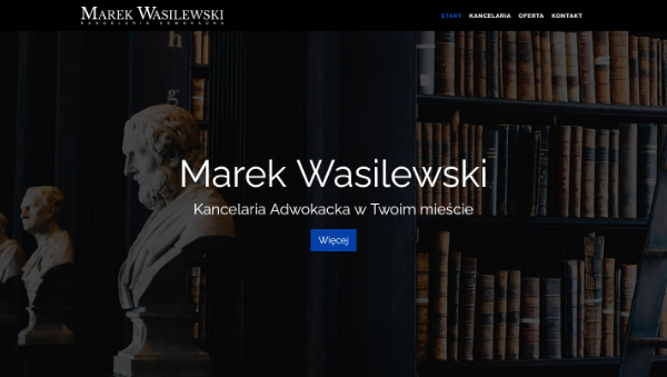 Projekt strony internetowej dla Pana Marka Wasilewskiego - adwokata z Gdyni