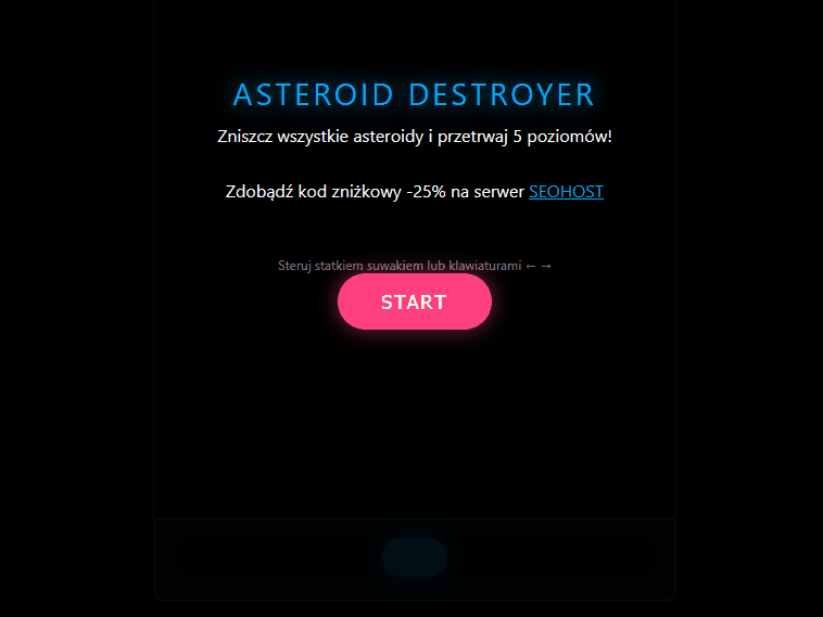 Gamifikacja - gra na stronie internetowej klienta